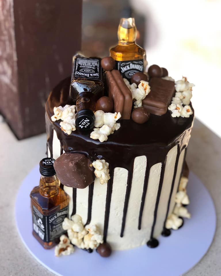 custom jack daniels chocolate cake