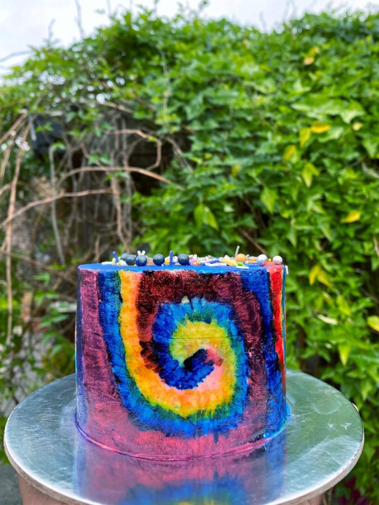 rainbow colour cake